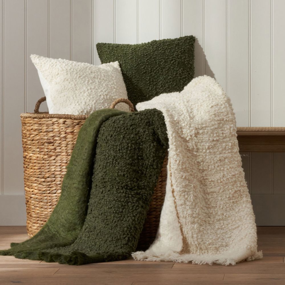 Julia Fringed Boucle Throw
